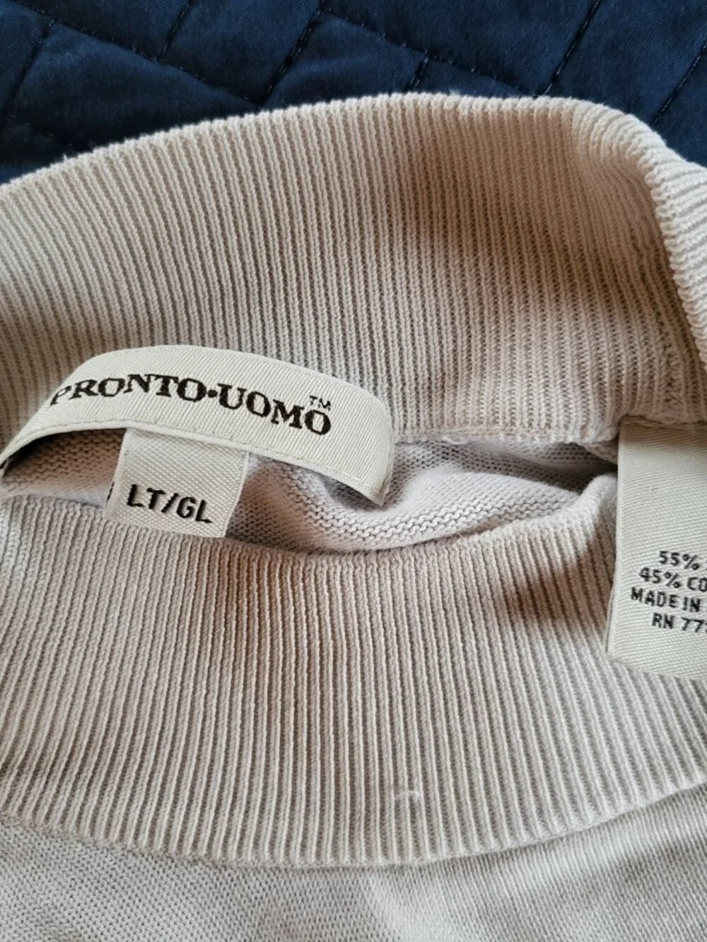 Pronto Uomo silk & cotton mockneck sweater